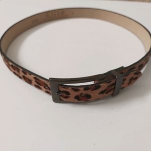 Leopard print belt